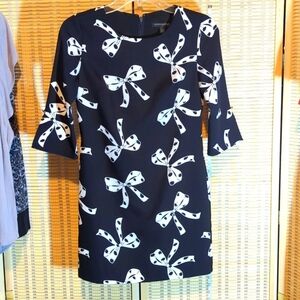 Banana Republic black white tie Sz 10 HP🎊